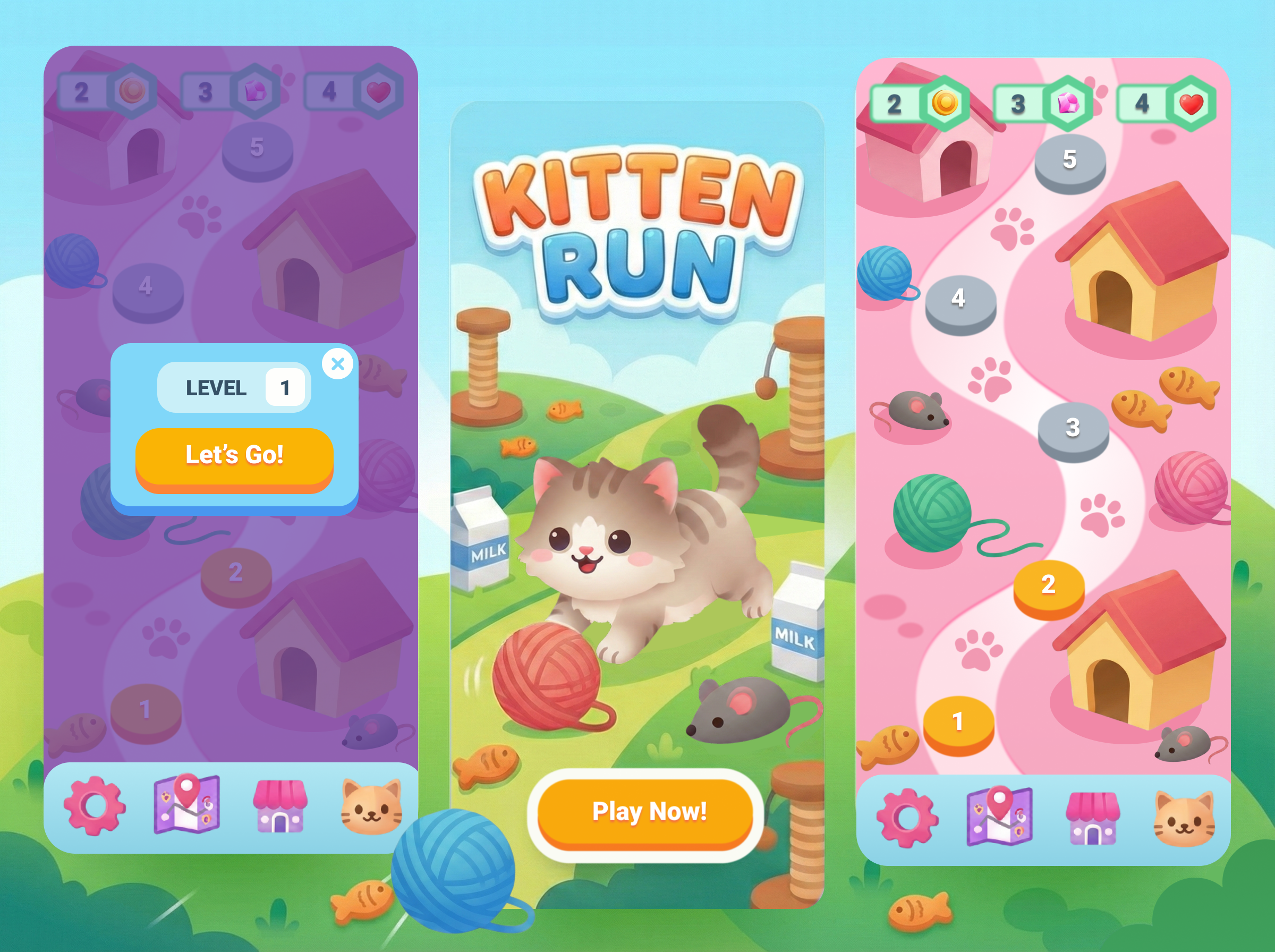 Kitten Run Final Screens